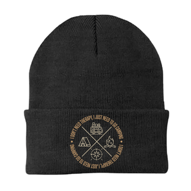 I Don't Need Therapy Embroidered Beanie